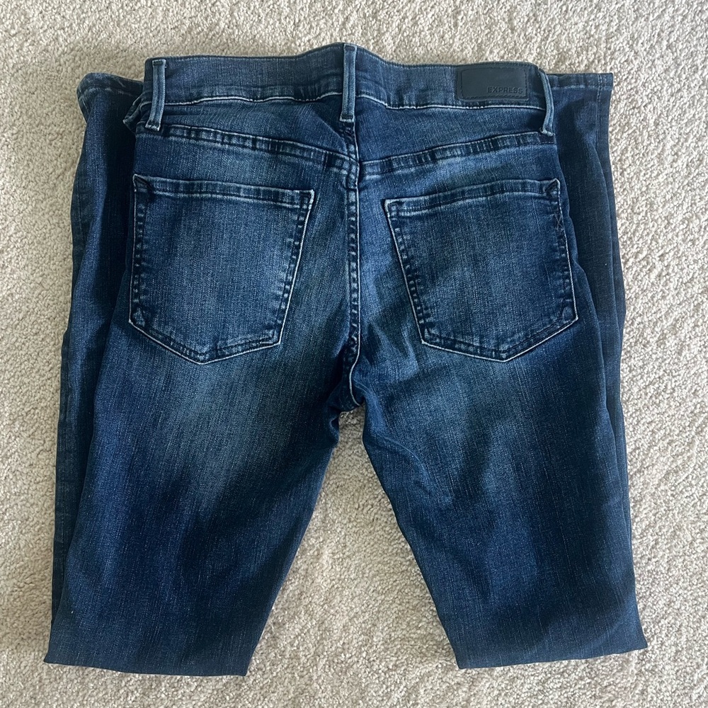 Express Stretch + Legging Jeans  Size 4